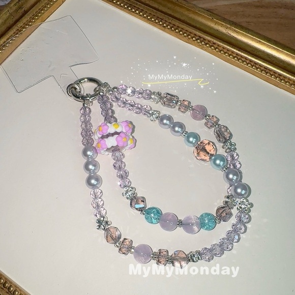 Handmade Accessories - Amethyst Phone Charm
